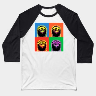 Four colors Sloth Baseball T-Shirt